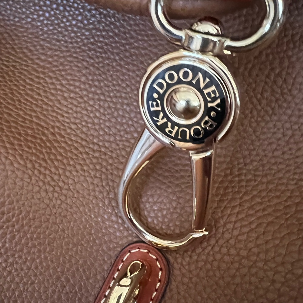 Dooney and Bourke Tan and Amber color Hobo Loc Satchel, 3 pieces - Picture 4 of 11